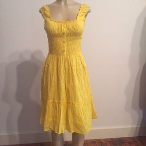 NWT Yellow Cotton Sundress XL